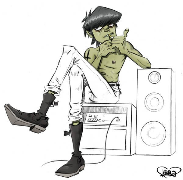 gorillaz мердок фанарт